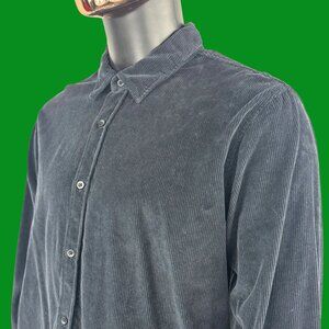 VTG Intimissimi Uomo Corduroy Button Up Shirt Long Sleeve